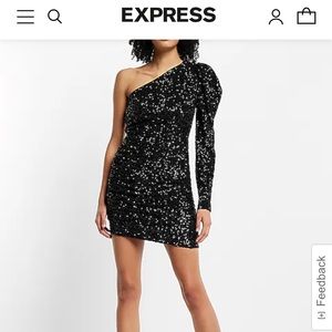 NWT EXPRESS SUPER HIGH WAISTED SEQUIN RUCHED SIDE MINI SKIRT XS